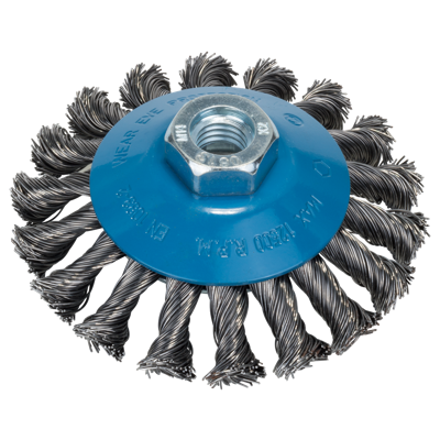 Bosch Accessories Kegelborstel voor haakse- en rechte schuurmachine - gevlochten draad, 100 mm 2609256511 1 stuk(s)
