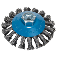 Bosch Accessories Kegelborstel voor haakse- en rechte schuurmachine - gevlochten draad, 100 mm 2609256511 1 stuk(s) - thumbnail