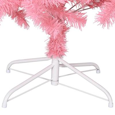 VidaXL Kunstkerstboom met standaard 240 cm pvc roze