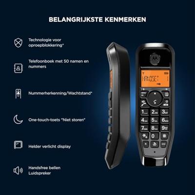 Motorola DECT Phone Zwart
