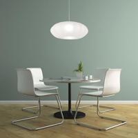 Steinhauer HanglampSparkled Light metaal met witte kap - 3808ST - thumbnail
