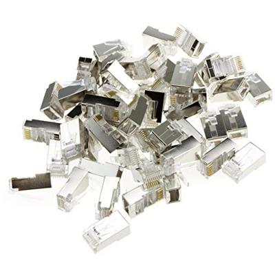Modulaire FTP RJ45 stekker met doorsteekmontage, 50 stuks per zakje Modulaire FTP RJ45 stekker met doorsteekmontage, 50 stuks per zakje