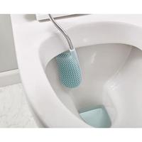 Joseph Joseph Flex Smart Toiletborstel - Met houder - Wit/Blauw - thumbnail