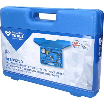 Brilliant Tools BT581350 Set brandstofinjectiesysteemtester, 20-delig