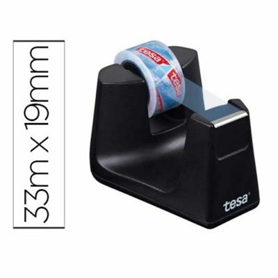 tesa Plakbanddispenser 57421-00000-01 Rood, Blauw Rolbreedte (max.): 19 mm Rollengte (max.) 33 m