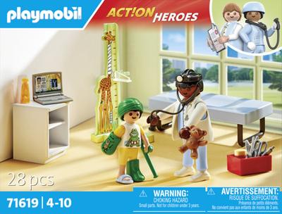 PLAYMOBIL Action Heroes kinderarts met teddybeer 71619