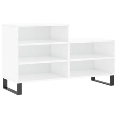 VidaXL Schoenenkast 102x36x60 cm bewerkt hout hoogglans wit VidaXL Schoenenkast 102x36x60 cm bewerkt hout hoogglans wit