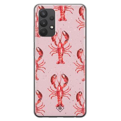 Samsung Galaxy A32 4G siliconen telefoonhoesje - Lobster all the way Samsung Galaxy A32 4G siliconen telefoonhoesje - Lobster all the way