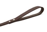 Hondenriem van leer 165cm x 20mm bruin - thumbnail