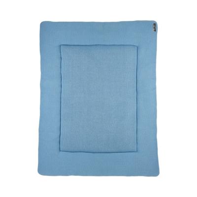 Meyco boxkleed Mini relief GOTS 77x97 cm denim blauw