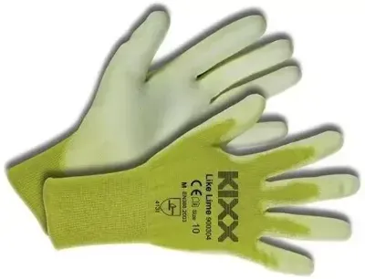Kixx Handschoen like lime maat 10