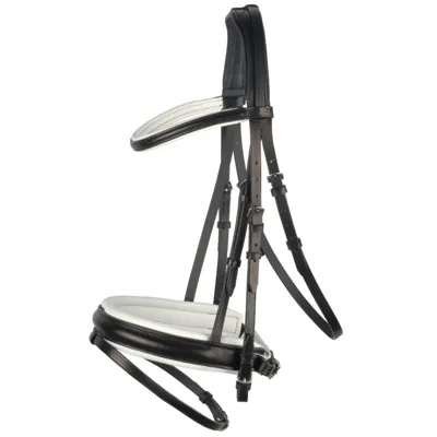 Dobert Classic hoofdstel zwart/wit maat:full Dobert Classic hoofdstel zwart/wit maat:full