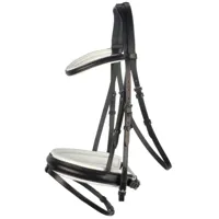 Dobert Classic hoofdstel zwart/wit maat:full - thumbnail