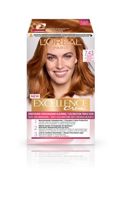 L&apos;Oréal Paris Excellence 7.43 Koper Goudblond
