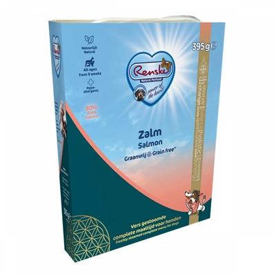 Renske Graanvrij vers gestoomd zalm natvoer hond (tetra) 1 tray (10 x 395 g) Renske Graanvrij vers gestoomd zalm natvoer hond (tetra) 1 tray (10 x 395 g)