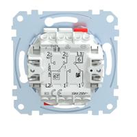 Merten MEG3128-0000 Wisselschakelaar, Knop Inzetstuk Grijs 1 stuk(s) - thumbnail