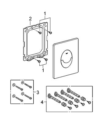 Grohe Skate Air bedieningspaneel chroom voor Grohe Rapid SL Grohe Skate Air bedieningspaneel chroom voor Grohe Rapid SL