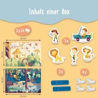 Ravensburger - puzzle - jungle avontuur 2x24 stuks - thumbnail