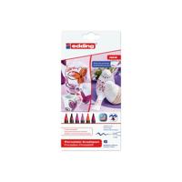 Edding stift 4200 porselein brush warm 6 stuks - thumbnail