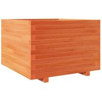 Plantenbak 70x70x49,5 cm massief grenenhout wasbruin - thumbnail