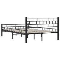 Bedframe staal zwart 140x200 cm - thumbnail