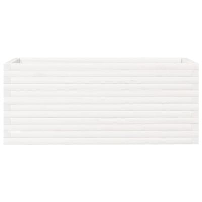 VidaXL Plantenbak 110x40x45,5 cm massief grenenhout wit