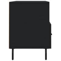 Tv-meubel 102x36x50 cm bewerkt hout zwart - thumbnail