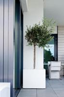 Pottery Pots Glossy Block 40x40x40 cm wit vierkante plantenbak - thumbnail