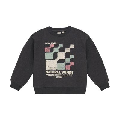 Daily7 winter sweater jongens - grijs - oversized