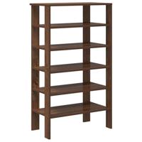 VidaXL Schoenenrek 61x32x105 cm bewerkt hout bruin eikenkleur - thumbnail