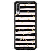 Samsung Galaxy A70 hoesje - Hart streepjes - thumbnail