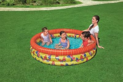 Bestway Opblaasbaar Kinderzwembad 3 ringen Vlinders 168x38 cm +2 Jaar Tuin 51202