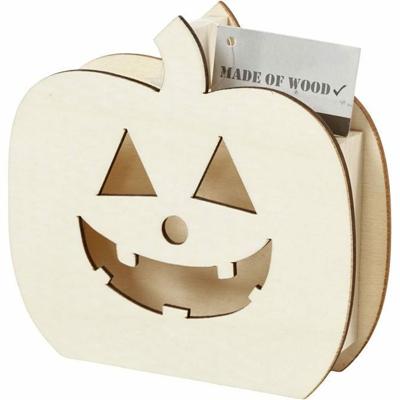 Creativ Company Schedel, pompoenhoofd, h: 13 cm, d: 3 cm, b: 13,5 cm, 1 stuk