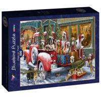 Dogs on Truck Puzzel 500 stukjes - thumbnail