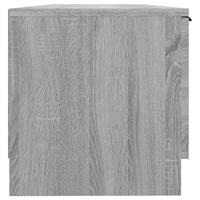 Tv-meubel 102x35x36,5 cm bewerkt hout grijs sonoma eikenkleurig - thumbnail