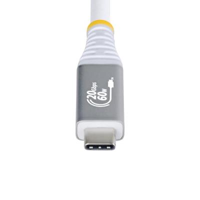 USB-kabel Startech CC3M20GUSB4CXW Wit 3 m