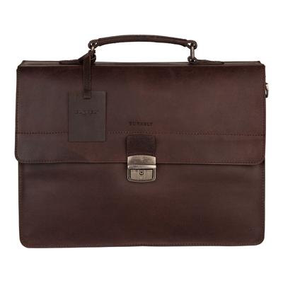 Burkely Dean aktentass Polykatoen, Leer Bruin Burkely Dean aktentass Polykatoen, Leer Bruin