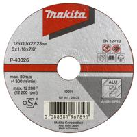 Makita B-45331 Doorslijpschijf 125x22,23x1,0mm aluminium - thumbnail