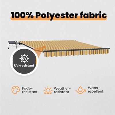 VidaXL Inklapbaar zonnescherm multikleur 350 x 250 cm stof