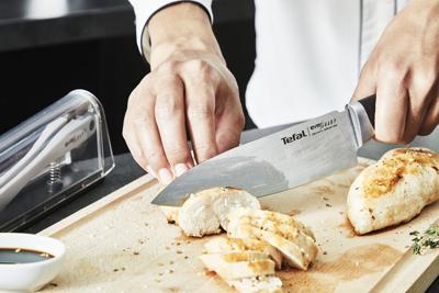 Tefal ever sharp k25690 koksmes 16,5 cm + slijper - thumbnail
