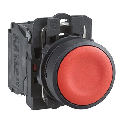 Schneider Electric XB5AA42 Harmony XB5AA42 Druktoets Bedieningsknop vlak 1 knop Rood Druk-ontgrendeling 1 stuk(s)