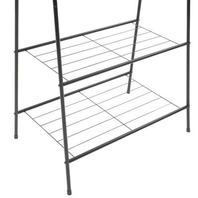 VidaXL Kledingrek 59x35x150 cm zwart VidaXL Kledingrek 59x35x150 cm zwart