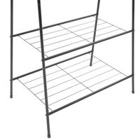 Kledingrek 59x35x150 cm zwart - thumbnail