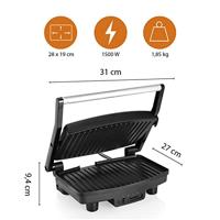 Tristar GR-2856 Contactgrill Zwart/RVS - thumbnail