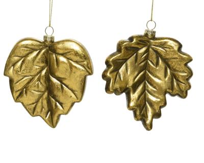 Bladeren plc l11b12h3.90 cm goud a2 kerst Decoris - Decoris Bladeren plc l11b12h3.90 cm goud a2 kerst Decoris - Decoris