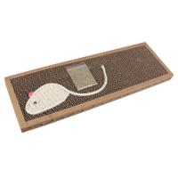 Nobleza - 3 stuks Kartonnen krabpaal voor katten. Mat met kattenkruid. 38 * 12,5 * 1,8 cm - thumbnail