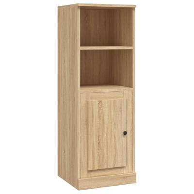 Hoge kast 36x35,5x103,5 cm bewerkt hout sonoma eikenkleurig