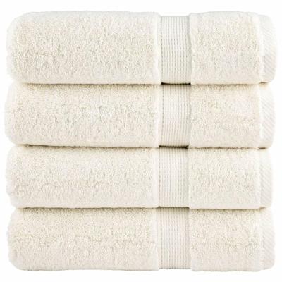 VidaXL Handdoeken solund 4 st 600 g/m² 50x100 cm crèmekleurig VidaXL Handdoeken solund 4 st 600 g/m² 50x100 cm crèmekleurig