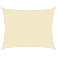 Zonnezeil 160 g/m 6x7 m HDPE crmekleurig - thumbnail