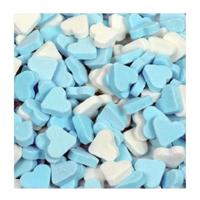 Dextrose - Vruchtenhartjes - Blauw/Wit - 1 kg - thumbnail